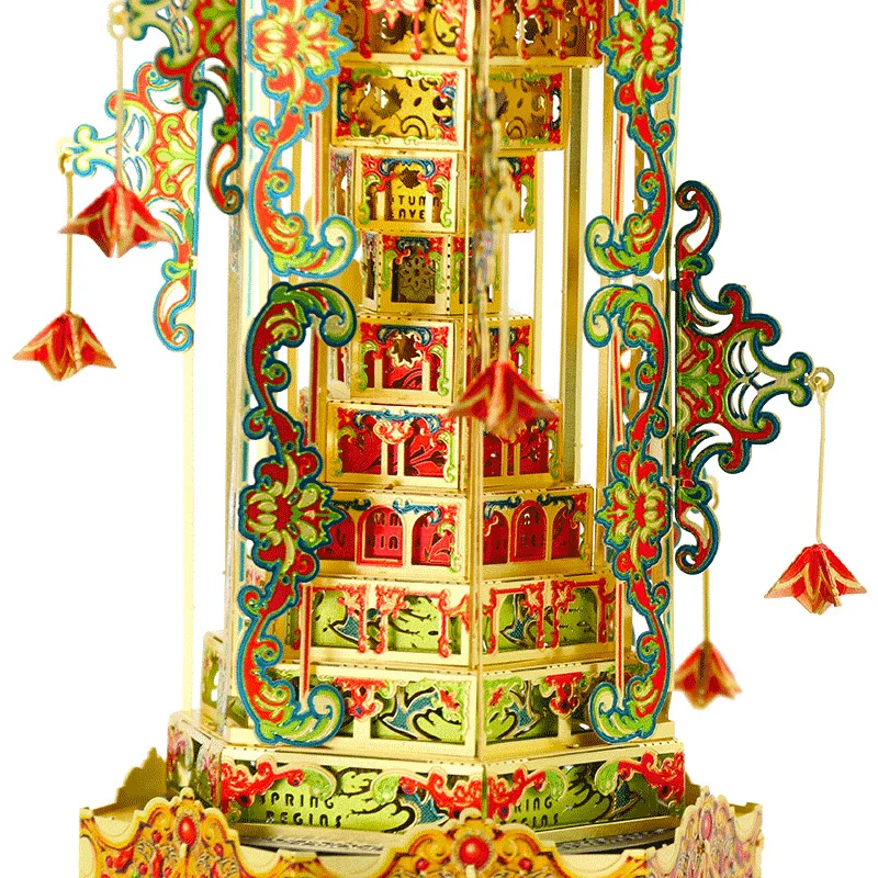 

3D DIY Metal Puzzle Model Tower of Babel Multi Cutting Jigsaw Best Gifts For Lover Friends Children Collection Educational Toys