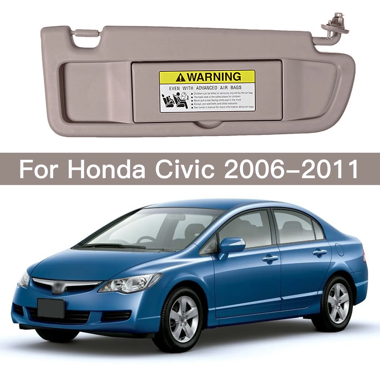 

Car Right Front Passenger Side Sun Shield Antidazzle Visor For Honda Civic 2006 -2011 OE#83230-SNA-A01ZE Auto Interior Parts