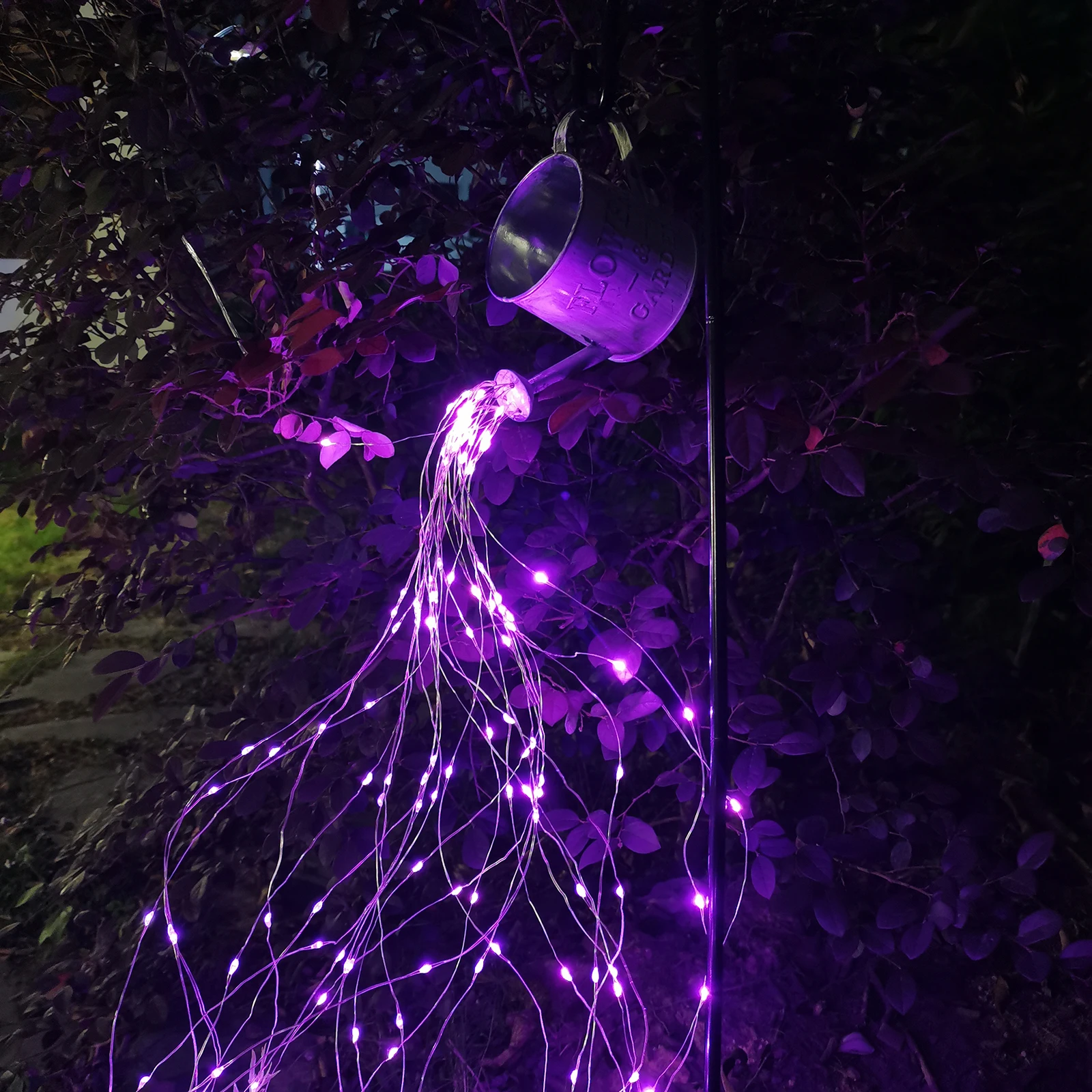 

Outdoor Star Shower Light Solar Watering Can Ornament Lamp Waterproof LED Watering Can Decor Fairy String Garden Art Lights