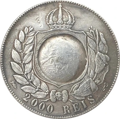 1875 БРАЗИЛИЯ 2000 рейс копия монет
