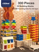 mideer building blocks toys 100 400pcs wooden construction diy steam block creative 1000 style bricks 3y early educational toy