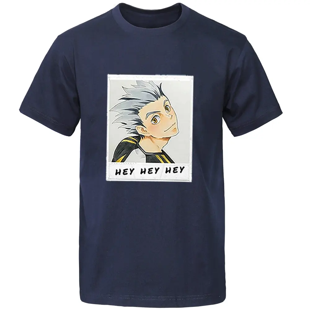 

Футболка Haikyuu мужская с японским аниме принтом, топ с круглым вырезом для Волейбольного клуба, популярная рубашка в стиле хип-хоп с коротким ...