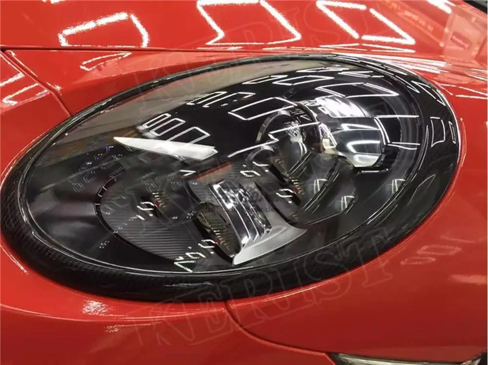 997 GT3 оправы для передних фар из настоящего углеродного волокна бровей Porsche 911 Carrera