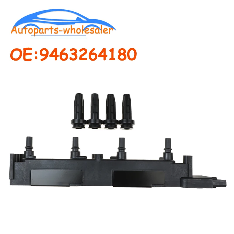 

Car 9463264180 9634131480 96341313 For Peugeot 206 307 406 2.0L RFN RFR Citroen C4 C5 XSARA 597075 597098 Ignition Coil Pack