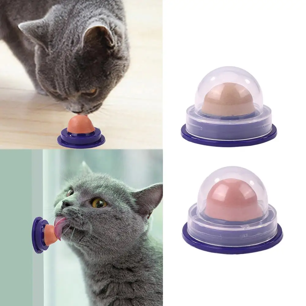 

Cat Sugar Ball Cat Snacks Candy Licking Solid Nutrition Cat Treats Energy Ball Toy With Natural Catnip And Sucker For Cats New
