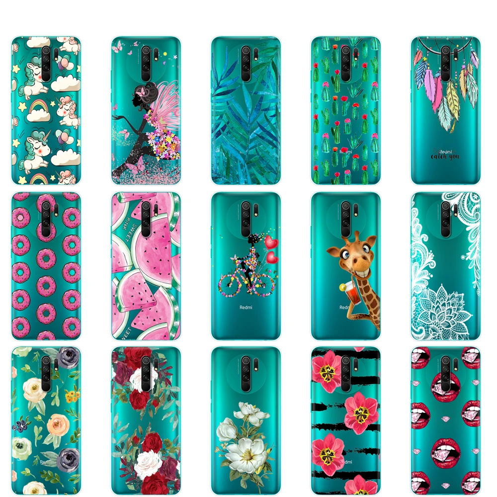 For xiaomi redmi 9 Case Silicon Back Cover Phone Case For redmi 9 Soft Case 6.53 inch etui coque bumper shockproof protective