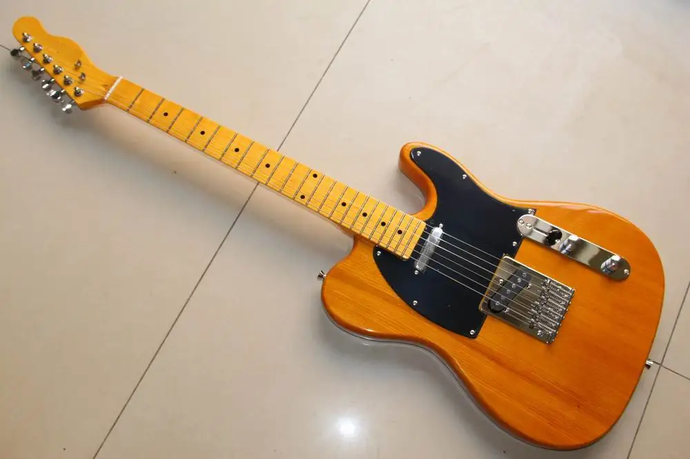 Новое поступление китайская гитара электрическая высшего качества коричневая