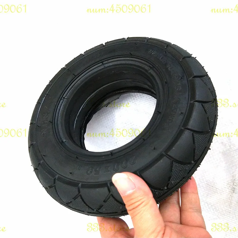 Черный 200x50 (8x2) шины твердые/пена заполнены для бритвы E100 E125 E200 скутер Твердые