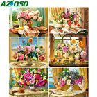 AZQSD алмазов картина Дейзи мака Вышивка крестом полная Дрель Стразы Алмазная вышивка Цветочная Мозаика Декор для дома ручной работы