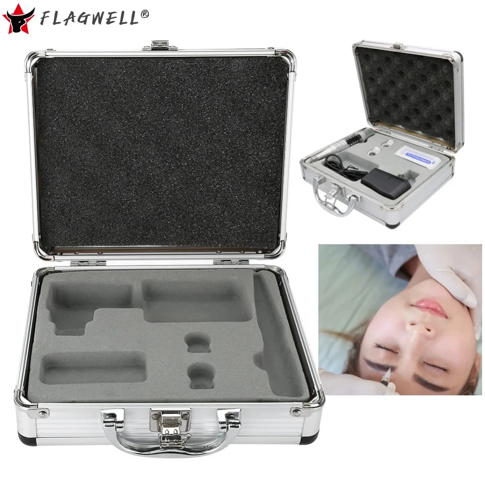 

Tattoo Carrying Case Machine Storage Box Lock Padded Organizer Aluminum Alloy Suitcase For Microblading Tattoo Gun Tatoo Supplie