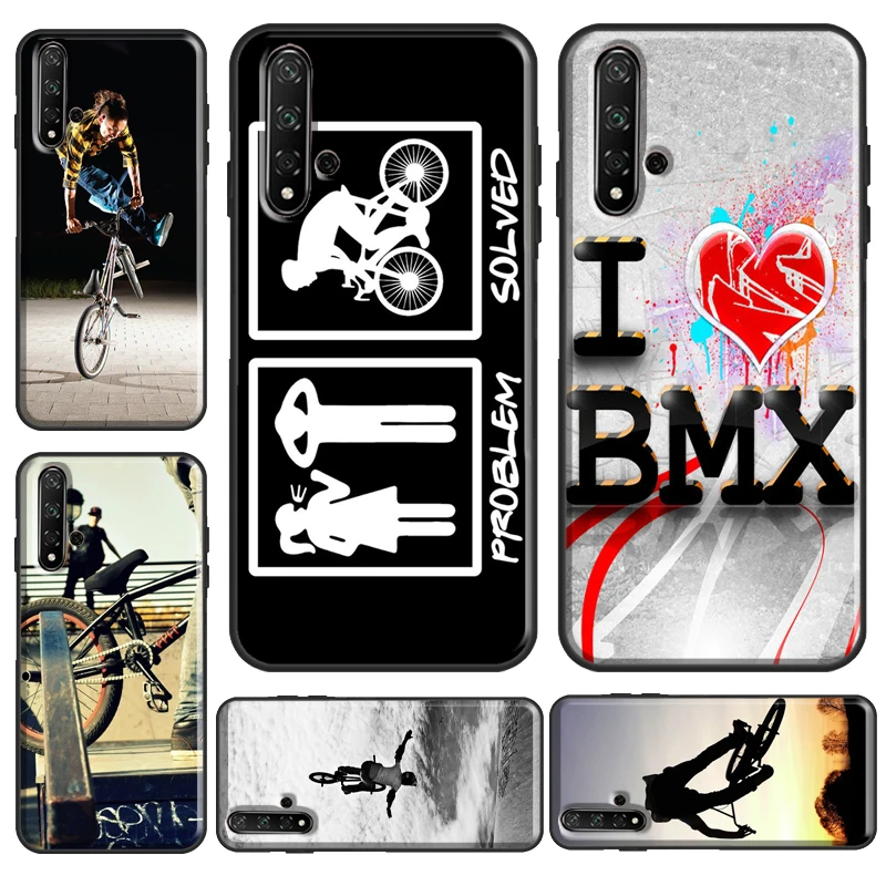 Love BMX Bike Sports Case For Huawei Nova 5T Y6 Y7 Y9 2019 Cover For Honor 50 Pro 9 10 20 Lite 8X 9X 10i Coque