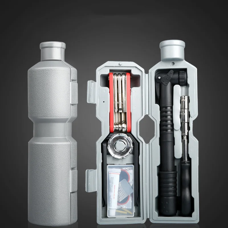 

Bicycle Repair Tool Bottle Bottle Tool Box Repair Tool Cycling Equipment Mountain Bike Pump Set Bike Tire Repair Kit
