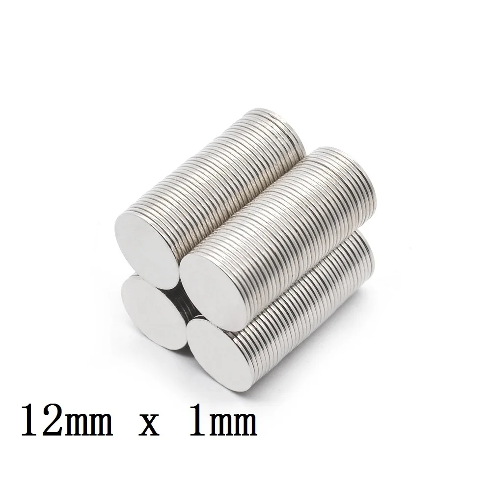 

10/50/100/200 шт. 12x1 Неодимовый Магнит 12 мм x 1 мм N35 NdFeB Круглый сверхмощный сильный постоянный магнитный диск imanes