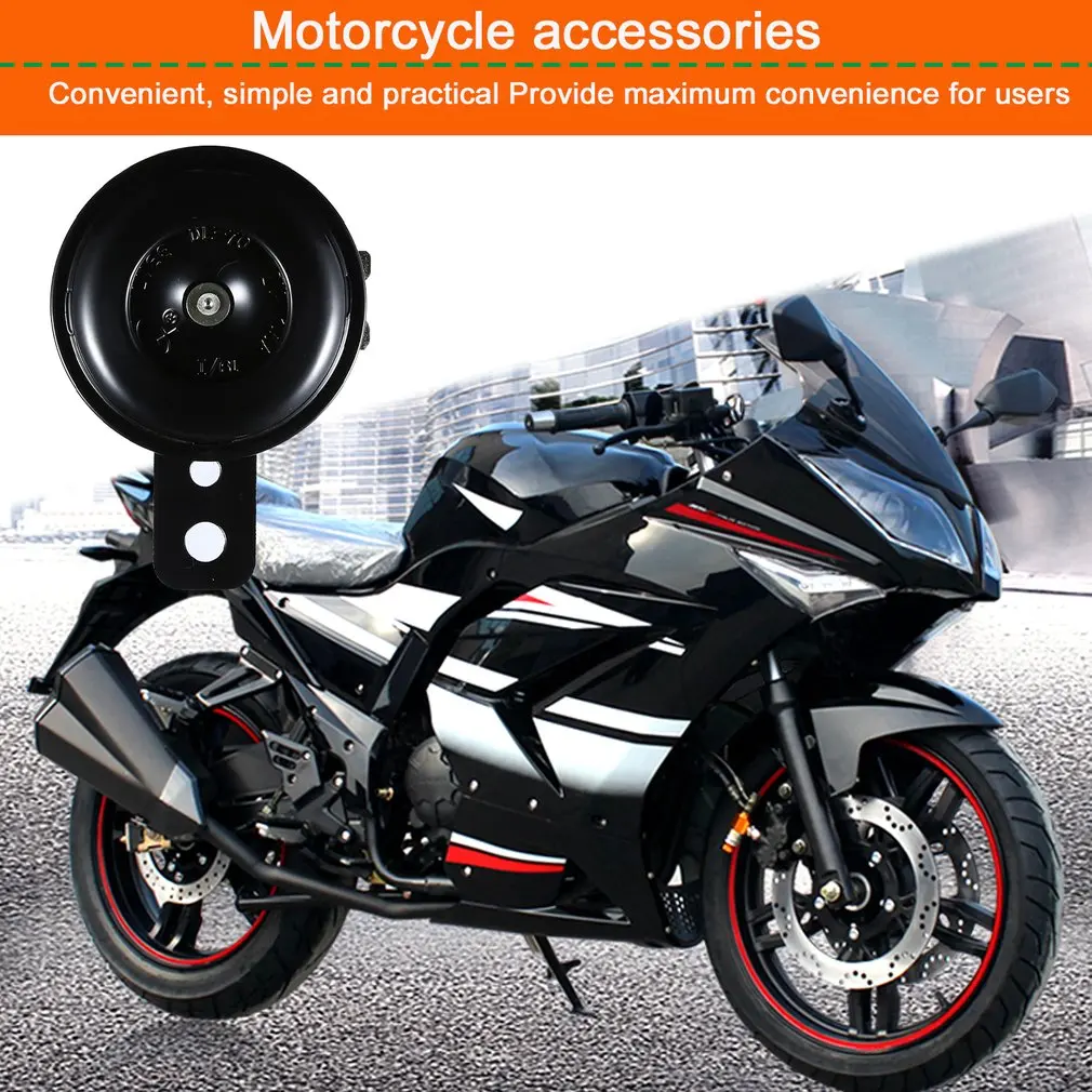 Universal Motorcycle Electric Horn kit 12V 1.5A 105db Waterproof Round Loud Speakers for Scooter Moped Dirt Bike ATV Hot | Автомобили и