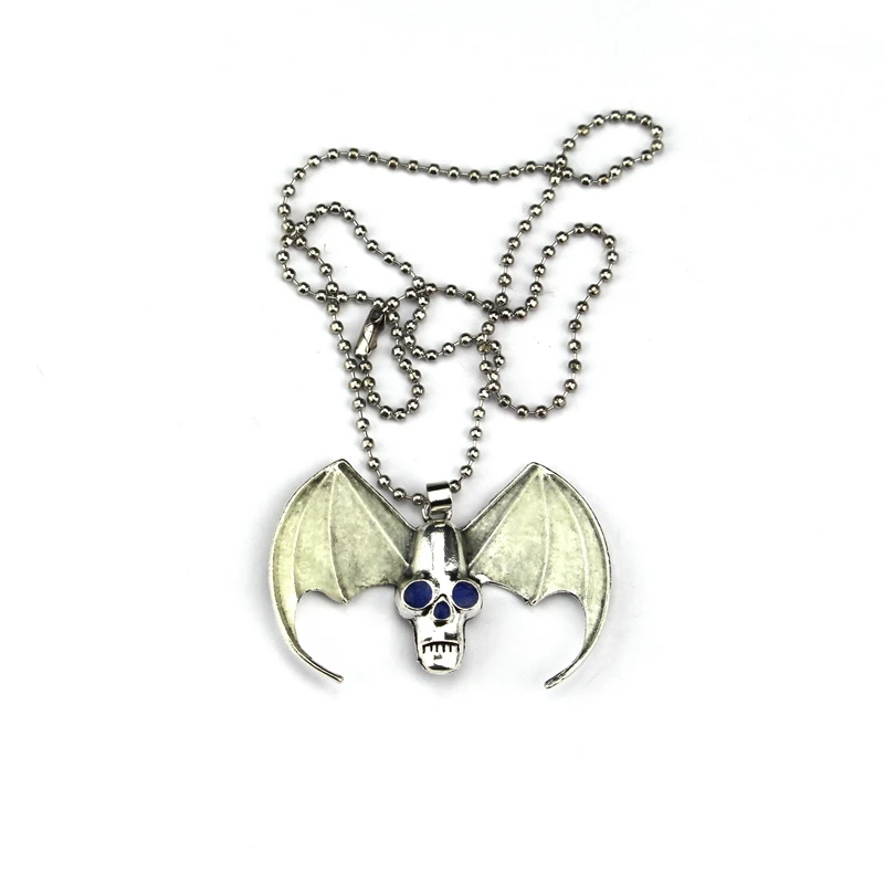 

Glowing Men's Pendant Jewelry Set Hip-Hop Skull Glow In The Dark Luminous Angel Wings Necklace for women Accessories 2021Trend