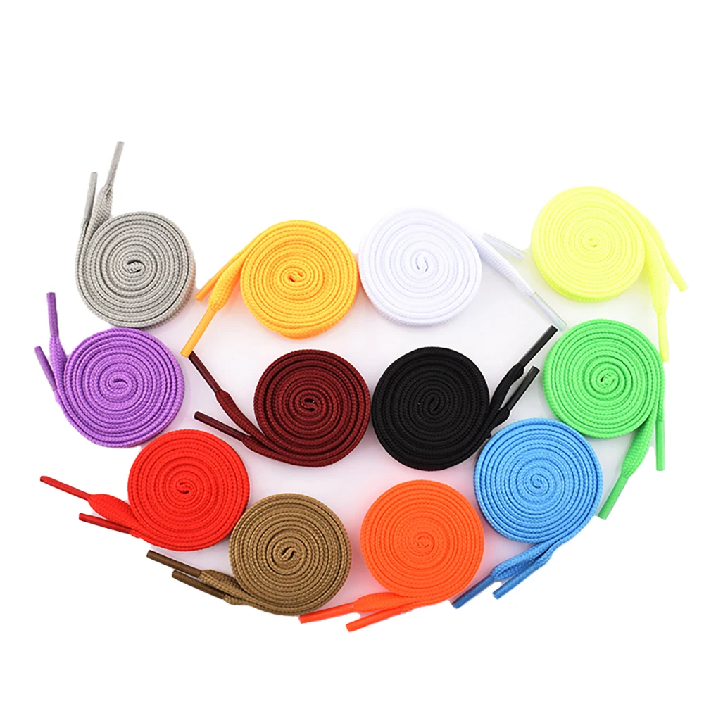 

Chainho,Flat Double-Layer & Hollow Canvas Shoelace,For Sport Shoes & Booties,12 Color Available,6 Pairs,Length:50/80/100/120cm