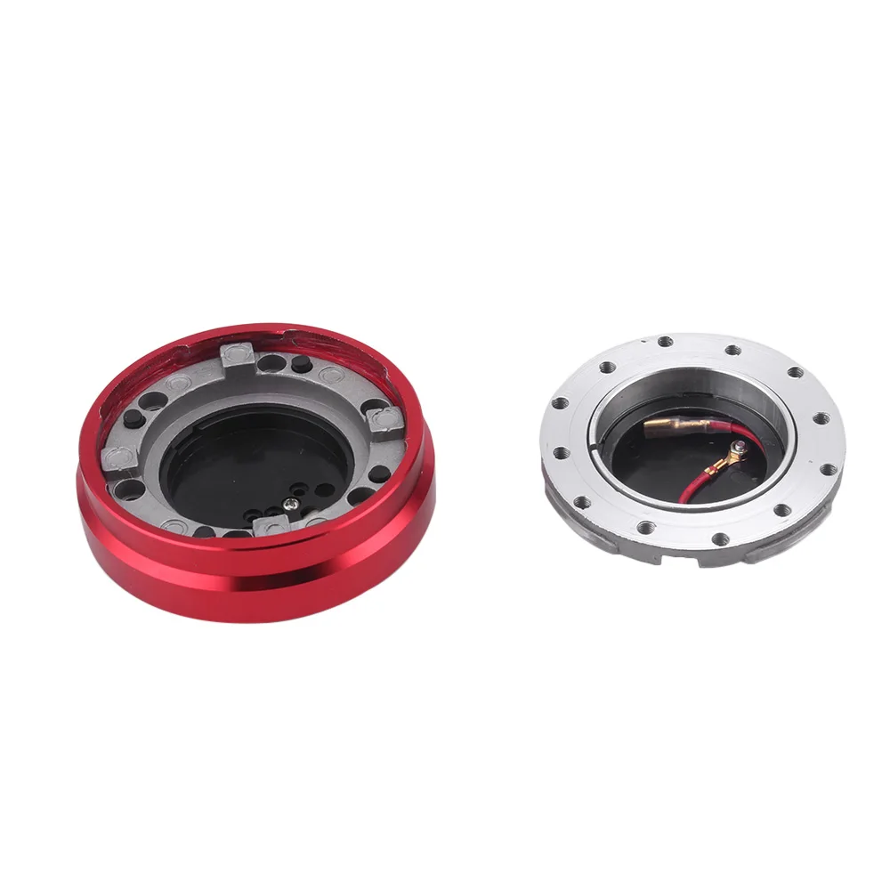 RASTP-Car Racing Thin Version 6 Hole Steering Wheel Quick Release Snap off Hub Adapter Boss Kit Red Blue Black RS-QR003 | Автомобили и