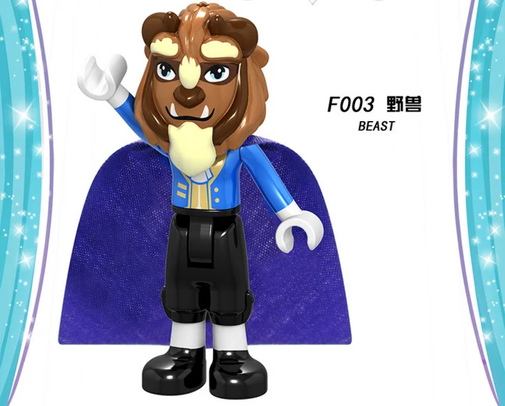 Legoing Friends фигурки Belle Beast Mulan Анна Золушка блоки набор совместимых Legoings принцесса