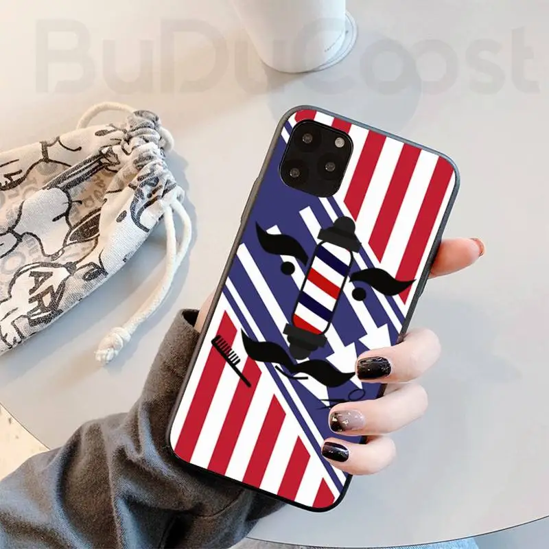 Чехол для телефона Barbershop с ножницами IBAFFI iphone 11 Pro11 Pro Max X XS XR MAX 8plus 7 6S plus 5s se 7plus |