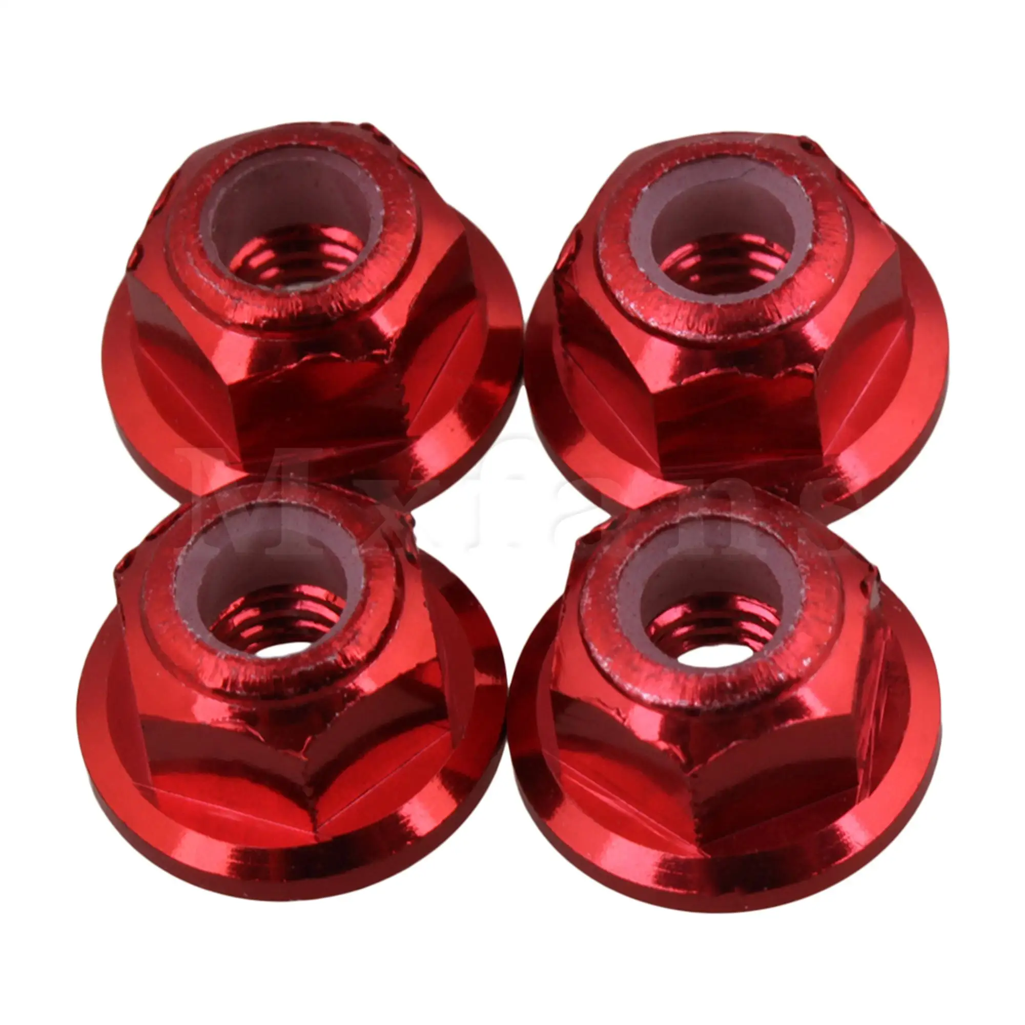 

4 шт., красные алюминиевые запорные гайки M4 для HPI RS4 SPORT3 RC1/10