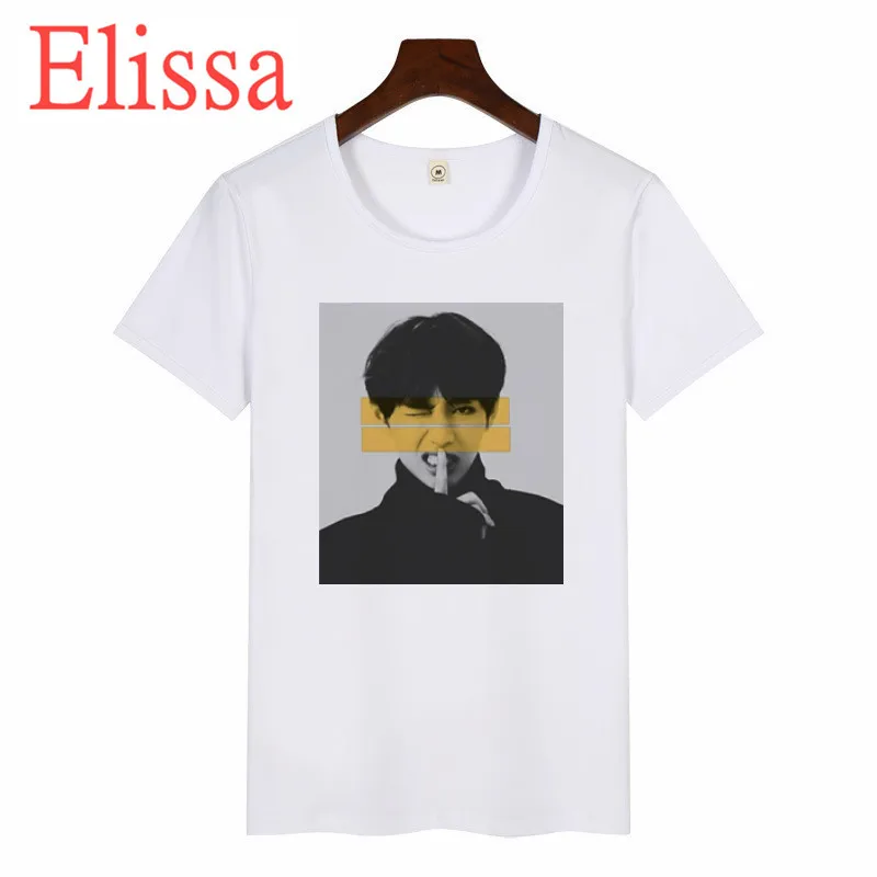 

Women Fashion Art Printed T-Shirt Harajuku White Tops t shirts Female Agust D T-shirt women Summer Graphic Tees Women Clothes