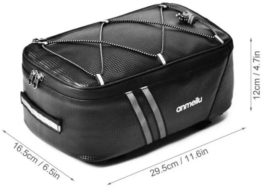 

SYMOMOK bicycle luggage bag 8L bicycle rack rear bag waterproof bicycle sports bag luggage rack bag banner bag with rain cover