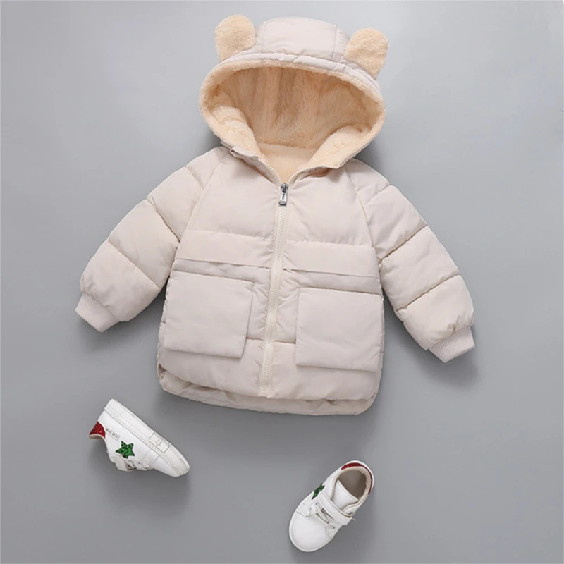 Baby Boys Winter Coats parkas Girls Snowsuit Thicken Warm Velvet Parkas coats Kids Boy Outerwear clothes | Детская одежда и обувь