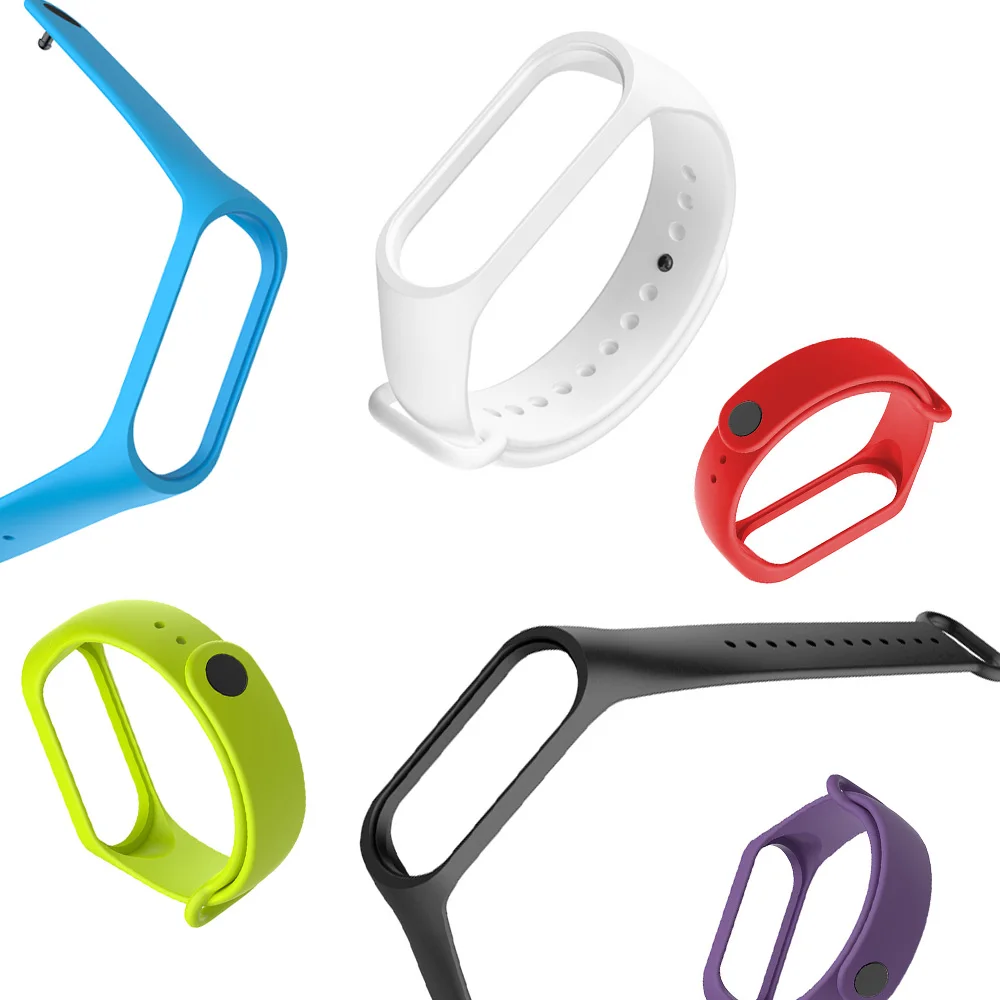 Smart Watch Wristband For Mi Band 4 Strap Silicone Watchband 3 Bracelet Colorful Replacement Starp Xiaomi | Электроника