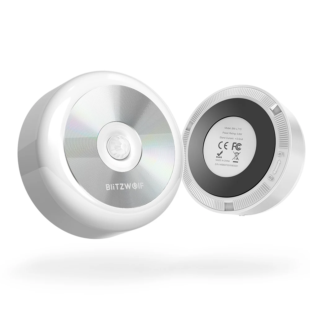 Умный ночной Светильник BlitzWolf светодиодный инфракрасный датчик движения 3000 К