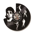 Часы светодиодсветодиодный с виниловой пластиной, в форме Майкла Джексона