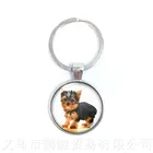 Брелок для ключей в виде милой собаки диаметром 25 мм