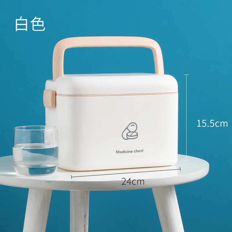 Пластиковый ящик для хранения лекарств складной органайзер большой емкости