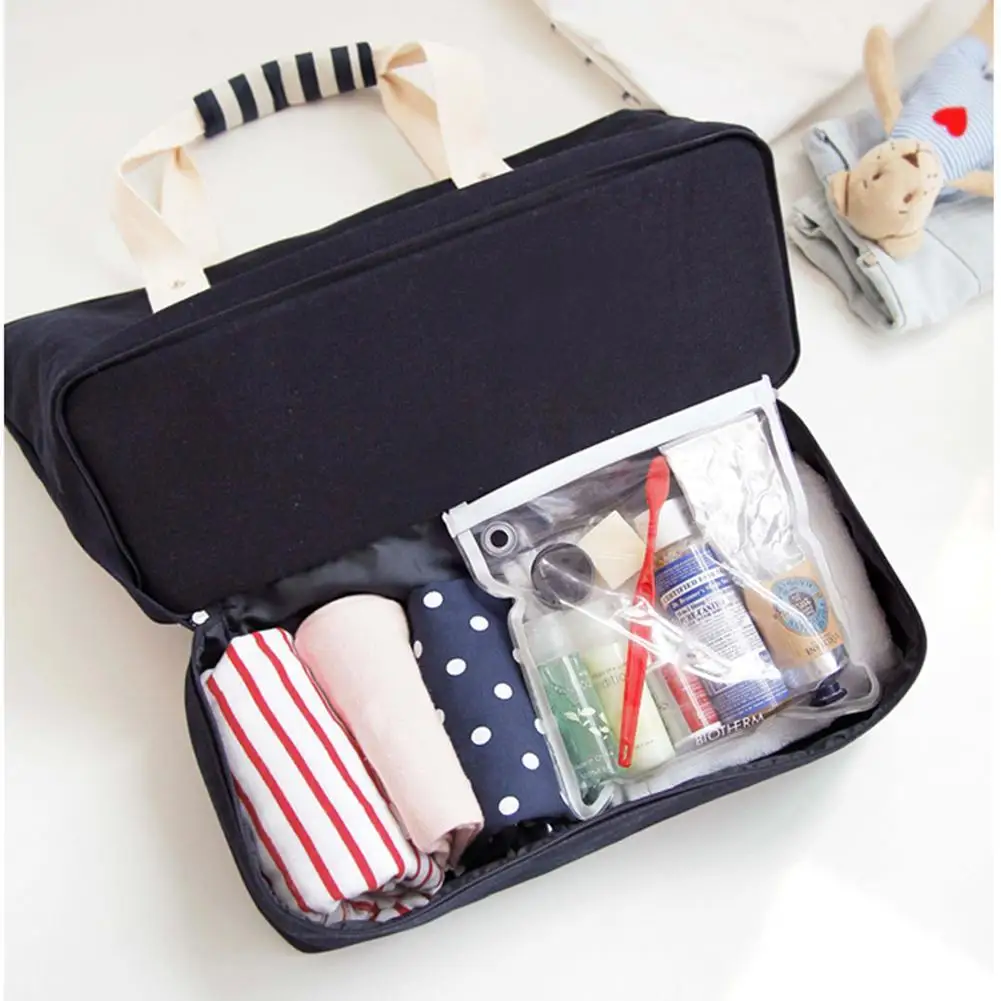 

Korean Travel Bag Shoes and Socks Underwear Canvas Bag Mummy Bag Shoulder Bag Fashion Casual Handbag