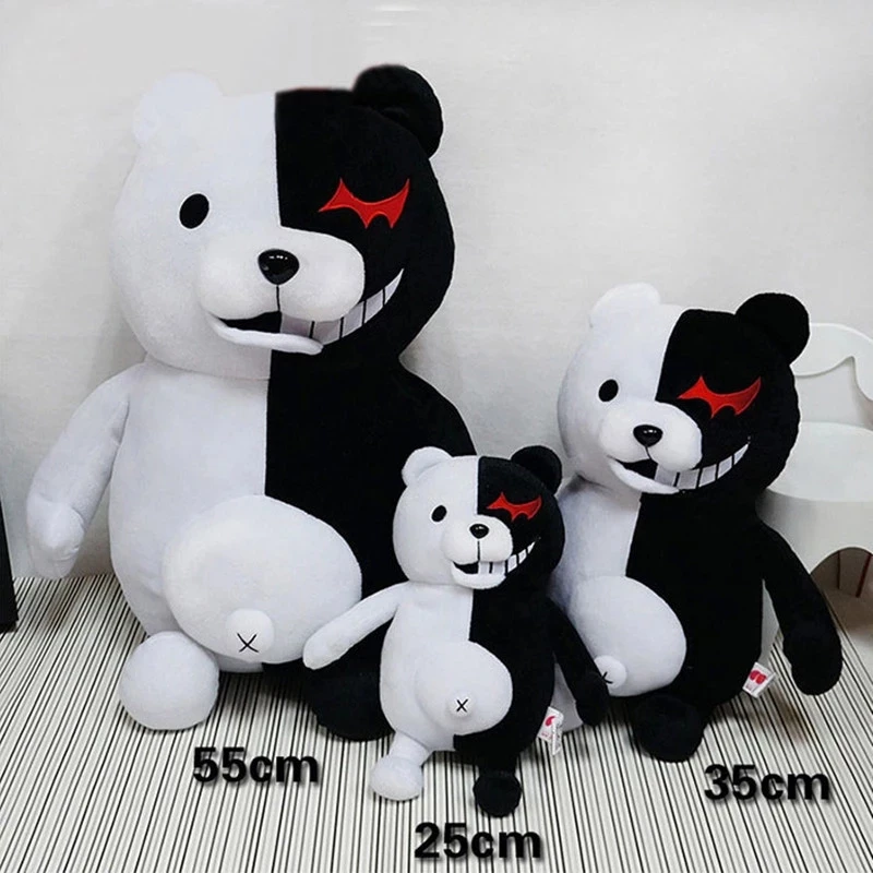 Dangan Ronpa Super Danganronpa 2 Monokuma черно белый медведь плюшевая игрушка мягкие куклы с