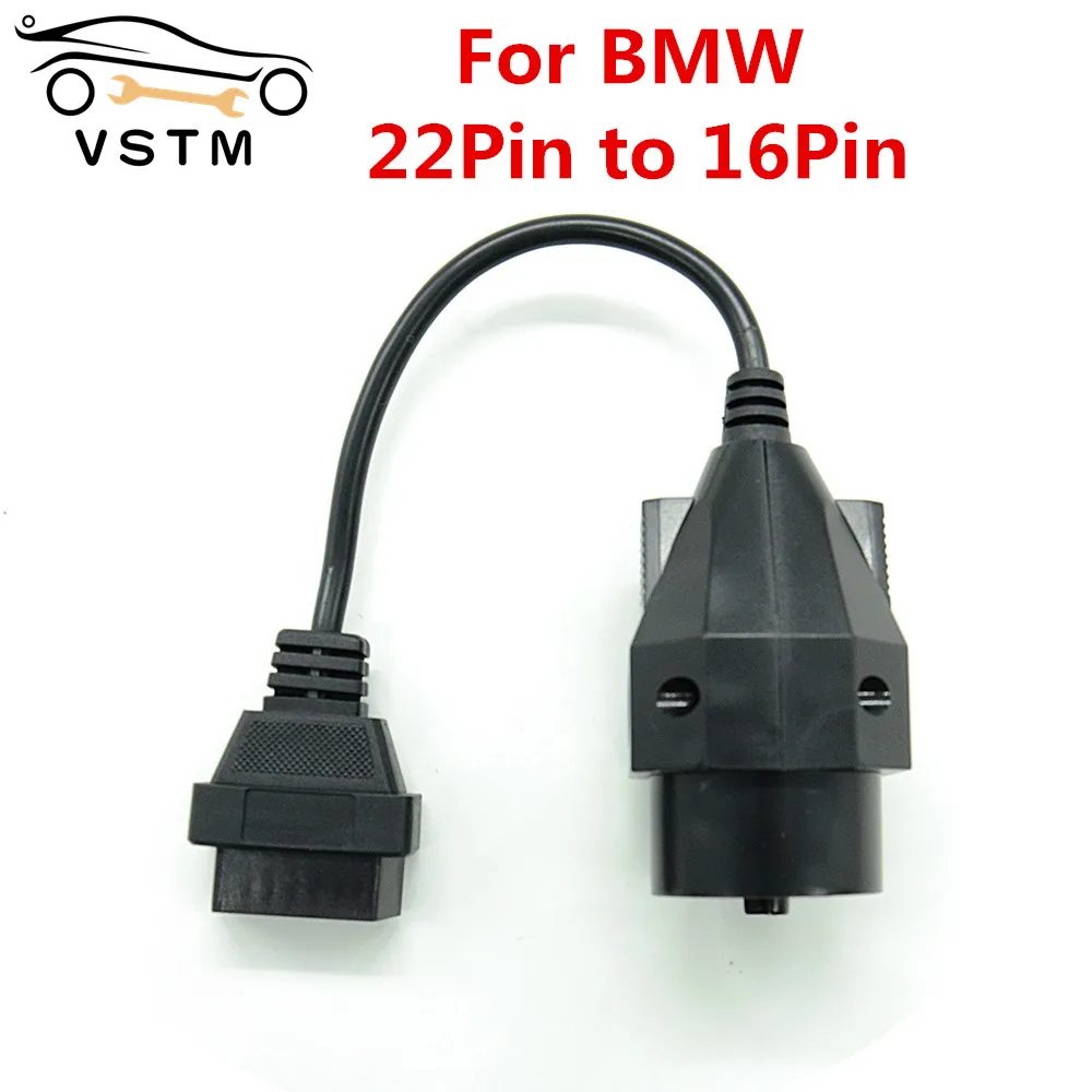 

2021 A++ Quality OBD2 Diagnostic Adapter For B*MW 20Pin to OBD2 16Pin Female Connector Full Pin Fits 20 Pin to OBDII 16 Pin