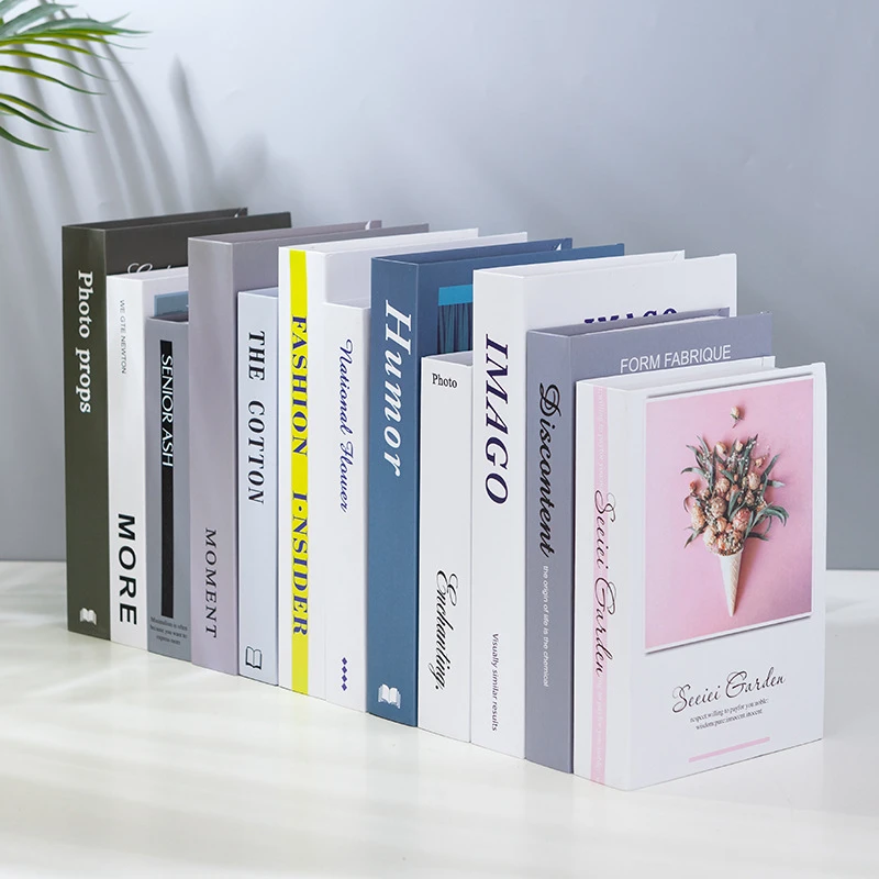 Скандинавские современные поддельные книги реквизит имитация книга спальня