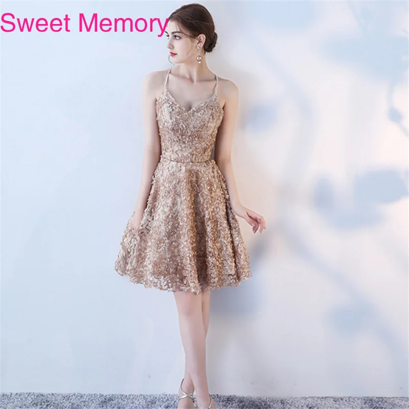 Сладкий памяти элегантный женский халат De Soiree короткие сексуальные коктейльные