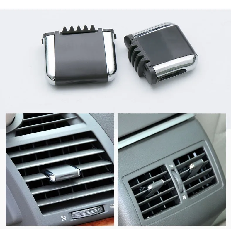QDAEROHIVE Car Left Right Center Fresh A/C Vent Grille Louvre Blade Slice Air Conditioning Leaf Clip For Toyota Camry 2006-2011