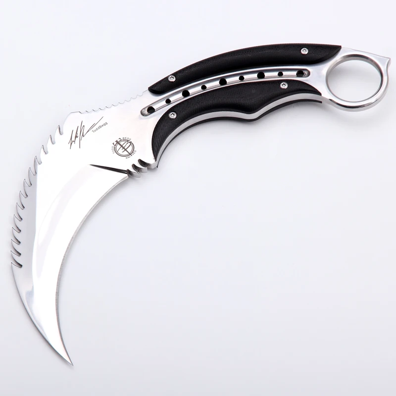 Специальный боевой нож-коготь D2 полевой нож для выживания скорпиона ястреб