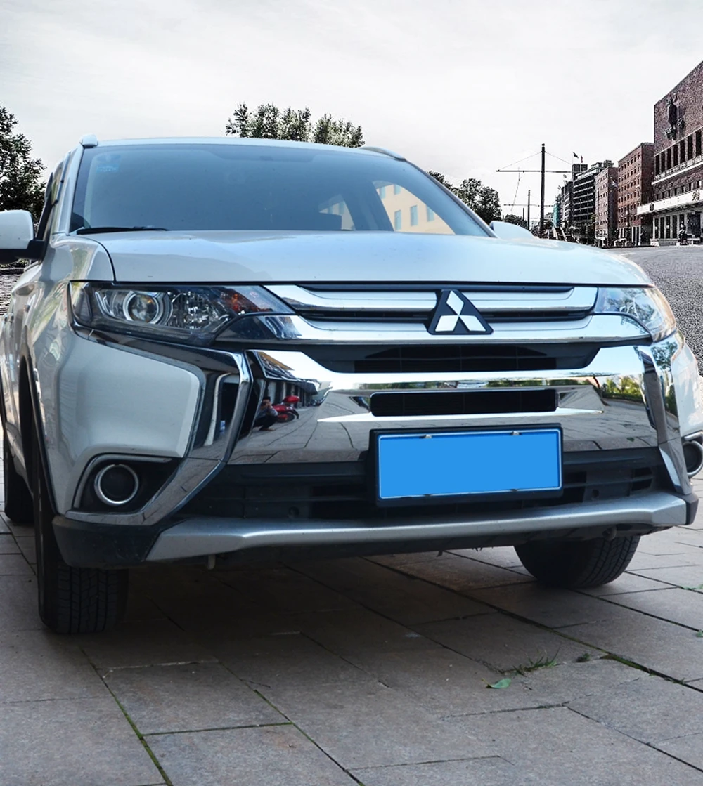 MONTFORD для Mitsubishi Outlander 2016 2017 2018 ABS хромированный передний нижний бампер передняя