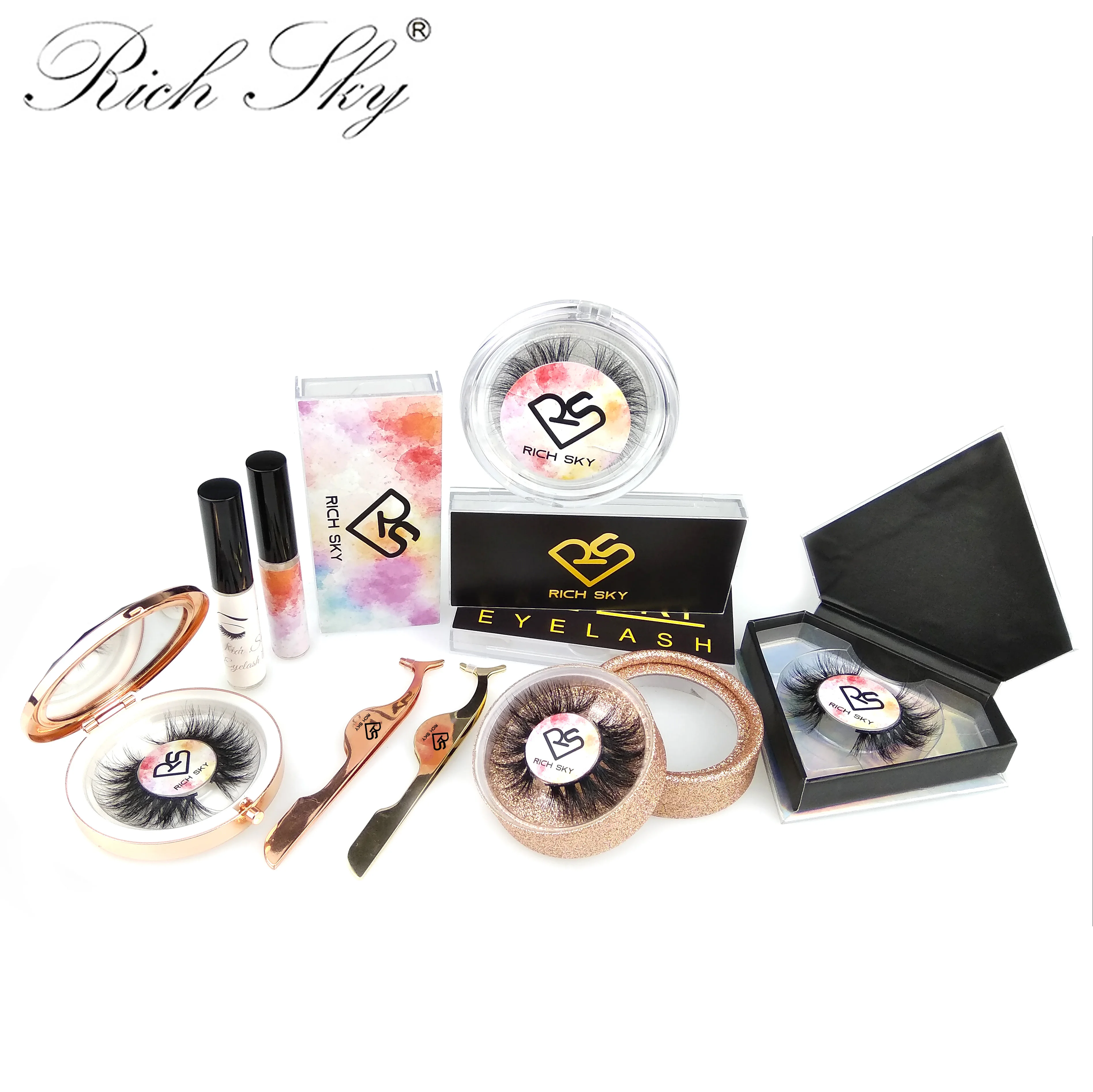 Алибаба Экспресс рихски норковые ресницы частная этикетка Премиум и