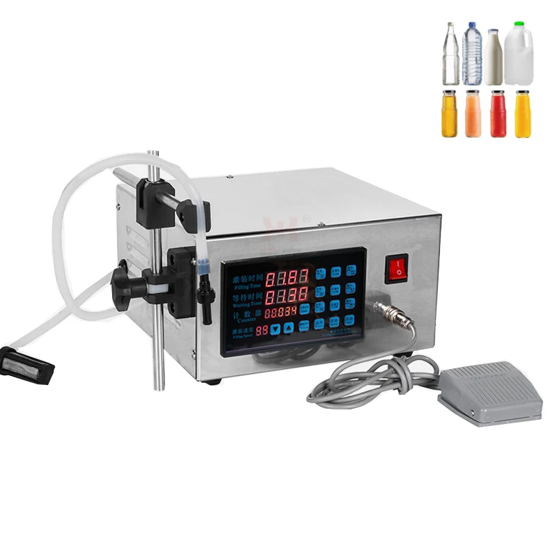 

5-3500ML Pneumatic Liquid Filling Machine Commercial Automatic Bottle Filler Digital Control for Edible Oil Cosmetic Drink