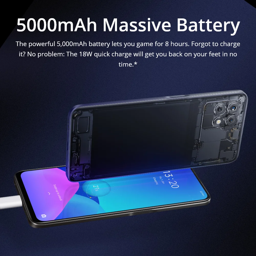 Realme-Smartphone 8i versi&oacute;n rusa, Helio G96, Octa Core, pantalla FHD de 6,6 pulgadas, 120Hz, c&aacute;mara Triple ia de 50MP, carga r&aacute;pida de 5000mAh-5