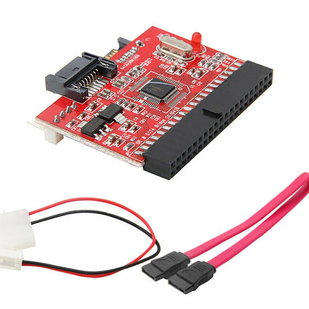 IDE 100/133 HDD CD DVD адаптер SATA конвертер SATA кабель и разъем питания