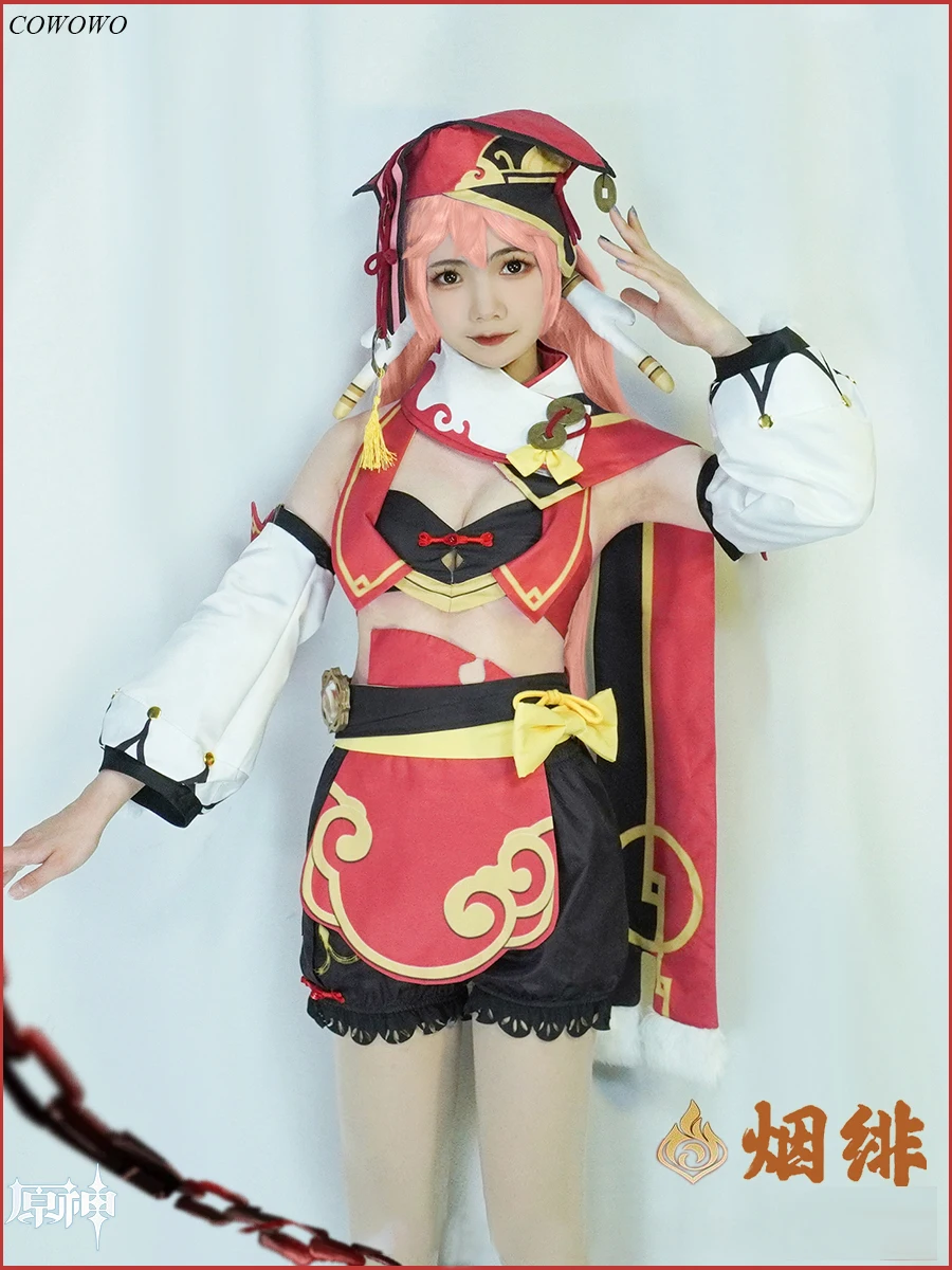 

Anime! Genshin Impact Yanfei Game Suit Aestheticism Lovely Lolita Uniform Cosplay Costume Halloween Party Outfit Women 2021 NEW