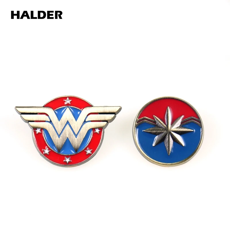 BR0057 HALDER The Flash капитан Марвел модные ювелирные изделия Броши Булавки на лацкан сумка значок для рюкзака аксессуар подарок украшение одежды