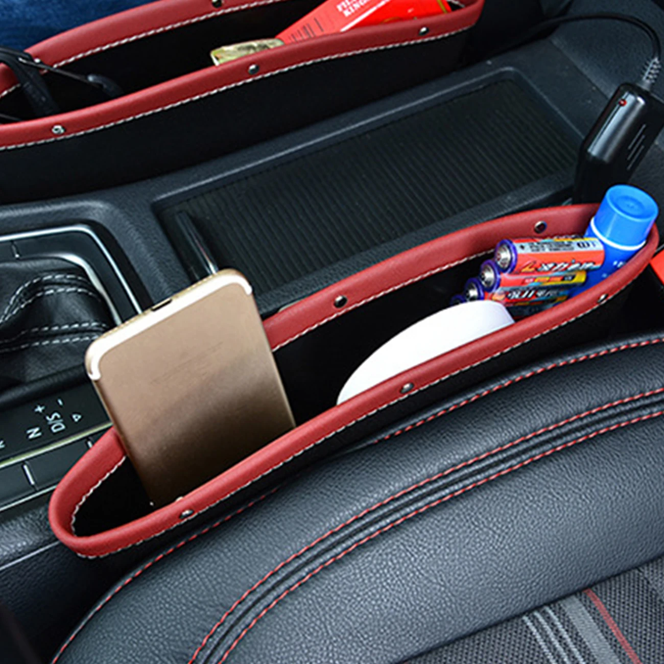

1PCS Car Seat Crevice Storage Box Seat Gap Slit Pocket Catcher Organizer Universal Car Seat Organizer Card Phone Holder Pocket