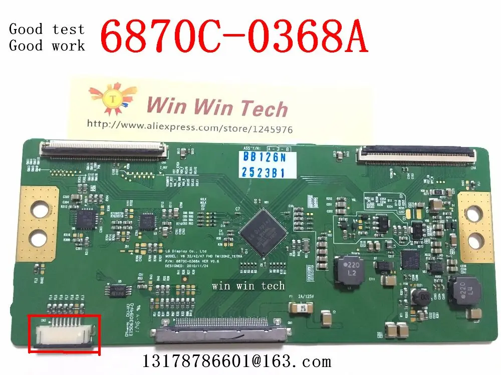 6870C 0368A Бесплатная доставка 100% оригинал для LG V6 32/42/47 FHD TM120Hz VER V0.6 логическая плата