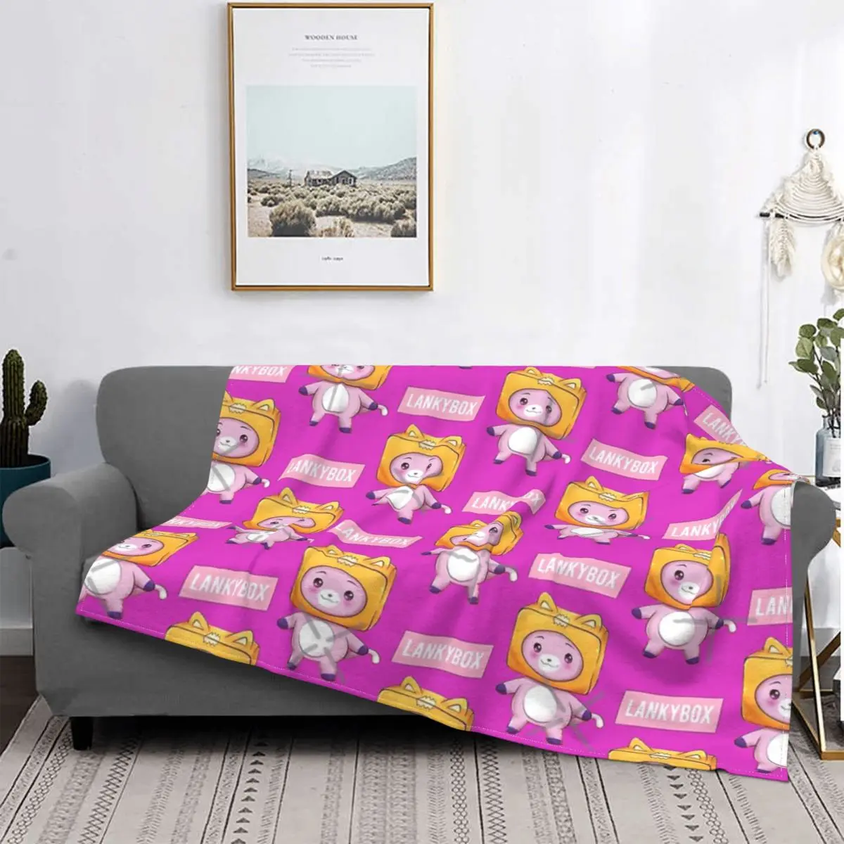 

Lankybox 3 одеяло покрывало для кровати Клетчатое одеяло пушистое клетчатое аниме одеяло утяжеленное одеяло