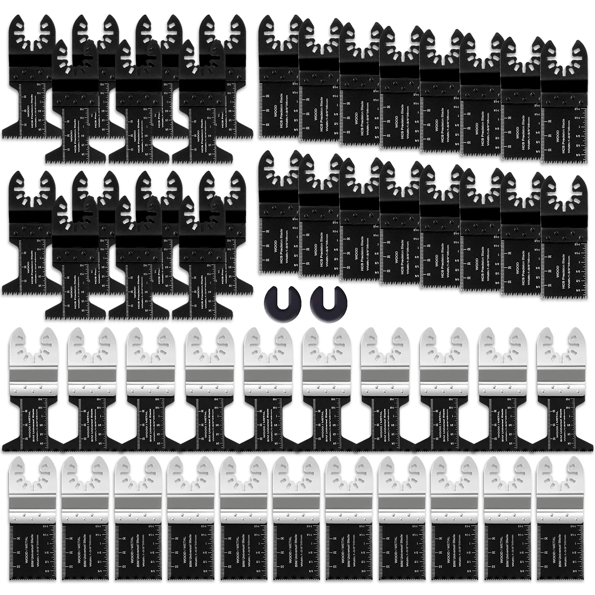 

50 шт., набор лезвий для мультитула, с адаптером c-образного зажима
